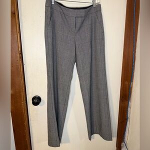 The Limited Gray Checkered Wide Leg Pants